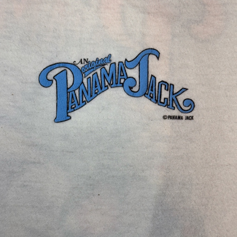 Vtg panama jack single stitch tee-L(20x26)